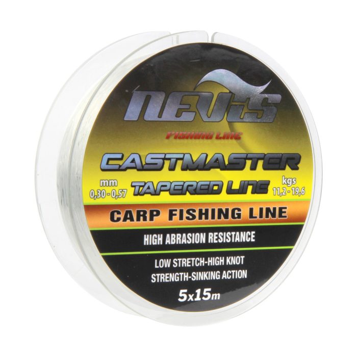 NEVIS Castmaster Tapered Line 5x15m 0.20-0.57mm