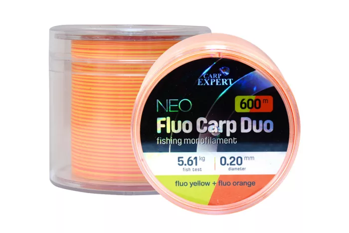 CARP EXPERT NEO FLUO CARP DUO 0,20MM 600MFLUO YELLOW + FLUO ORANGE 5,57KG