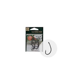   MARUTO HOROG 8714BD CARP HOOKS HC T.D.E.5° BARBED FORGED BLACK NICKEL 6