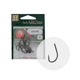   MARUTO HOROG 8355BL CARP HOOKS FORGED STRAIGHT EYE BARBLESS HC BLACK NICKEL 2