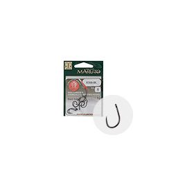   MARUTO HOROG 8366BL CARP HOOKS BARBLESS STRAIGHT EYE FORGED REVERSED RINGED HC BLACK NICKEL 4