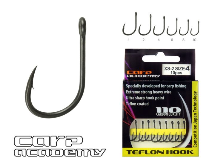 CARP ACADEMY Teflon Hook XS-2 1-es