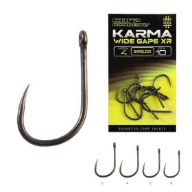 CARP ACADEMY KARMA Wide Gape XR BARBLESS 8 10db/cs