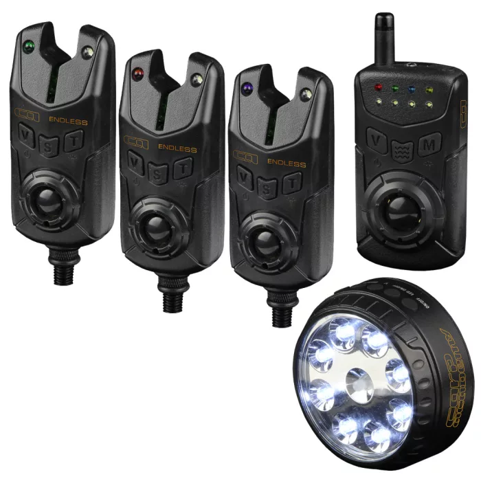 CARP ACADEMY Endless elektromos kapásjelző 3+1 +sátorlámpa -20%