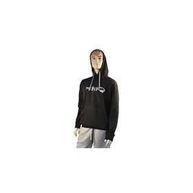 THE ONE HOODED SWEATSHIRT BLACK/FINE GREY S