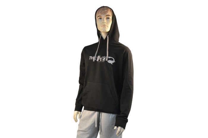 THE ONE HOODED SWEATSHIRT BLACK/FINE GREY L
