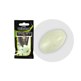   WIZARD HARCSÁZÓ OVÁLIS GUMIGYÖNGY FOSZFORESZKÁLÓ 6mm 10db