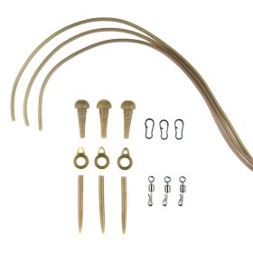   CARP ACADEMY Komplett végszerelék-lágy csövön 3db (356406)