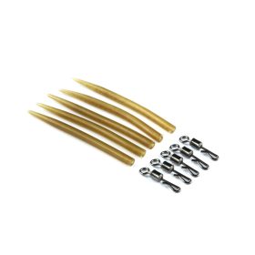 CARP ACADEMY Gyorskapocs szilikoncsővel XL 5+5db