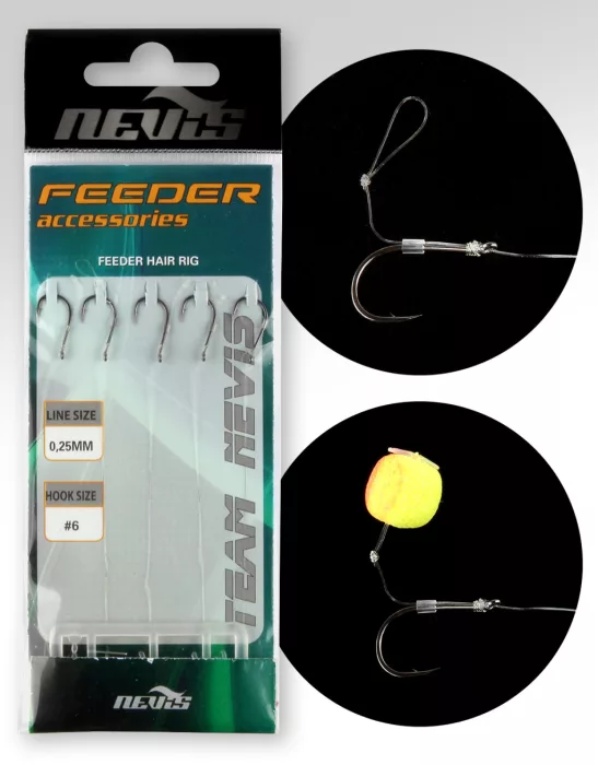 NEVIS Feeder monofil előke 8 5db/cs