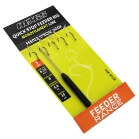 NEVIS Feeder Monofil Előke Csalistopperrel 12-es