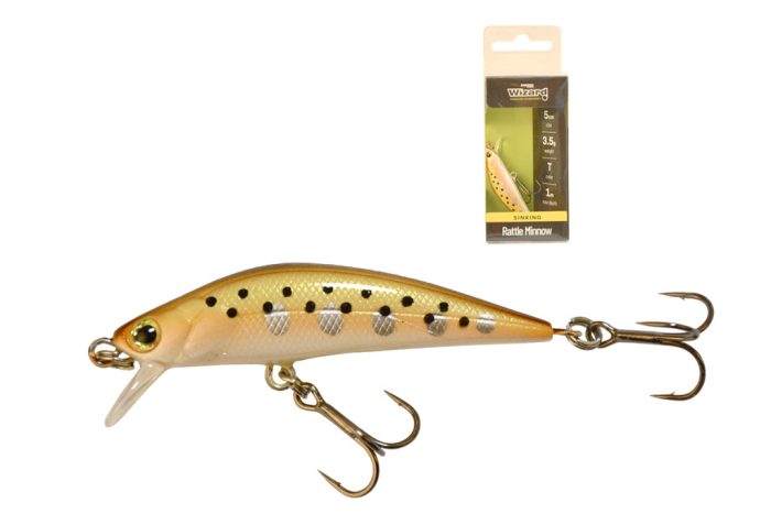 WIZARD RATTLE MINNOW SINKING 1M 5CM 3,5G T