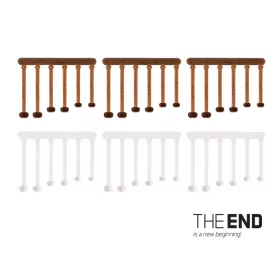 THE END Elasztikus csalistopper / 36db 18,21,25 mm mix