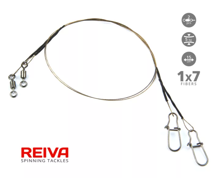 REIVA Wolfram rablózó előke 1x7 5kg 15cm