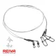 REIVA Fluorocarbon előke 2/cs 40cm/0,40mm