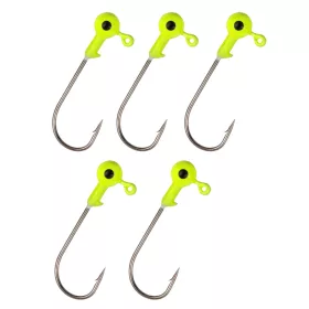 NEVIS Gumihal fej sárga 5/0 3g 5db/cs