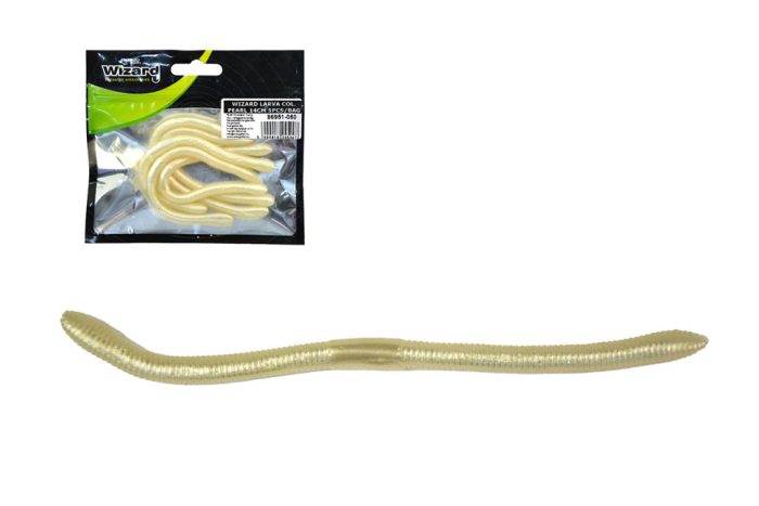 WIZARD WORM COL. PEARL 14CM 5PCS/BAG