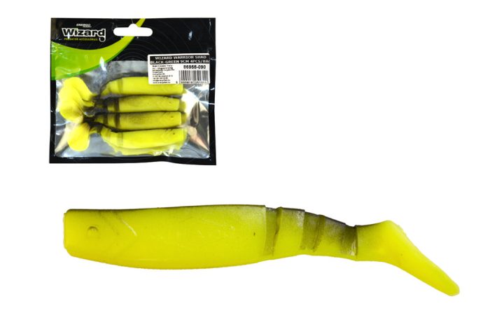 WIZARD WARRIOR SHAD BLACK-GREEN 9CM 4PCS/BAG