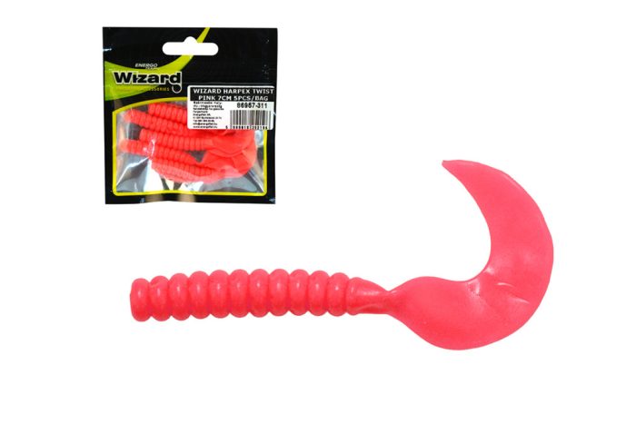 WIZARD HARPEX TWIST PINK 7CM 5PCS/BAG