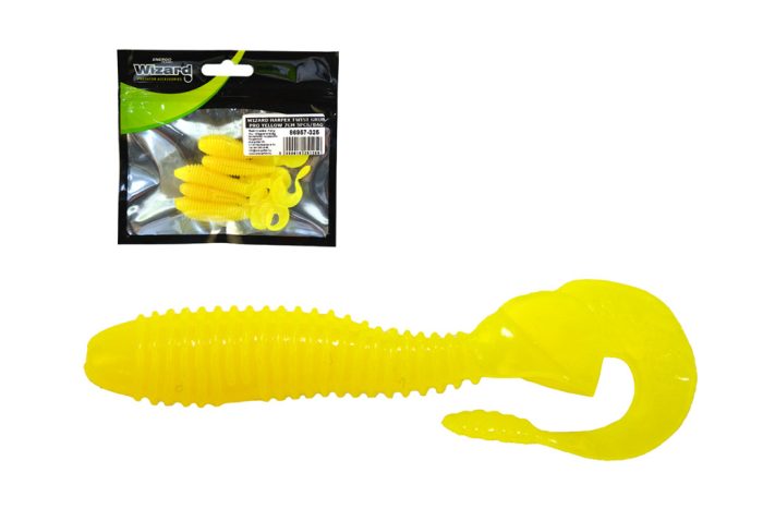 WIZARD HARPEX TWIST GRUB PRO YELLOW 7CM 5PCS/BAG