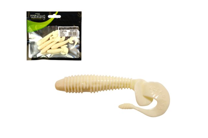 WIZARD HARPEX TWIST GRUB PRO WHITE 7CM 5PCS/BAG