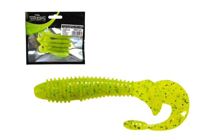 WIZARD HARPEX TWIST GRUB PRO GREEN 7CM 5PCS/BAG