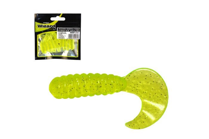 WIZARD HARPEX TWIST CITRUS 4CM 10PCS/BAG