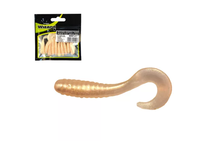 WIZARD HARPEX TWIST PEACH 5CM 10PCS/BAG