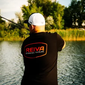 REIVA Reiva Póló 100% pamut Fekete L