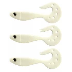 NEVIS Twister Shad Nevis 3db/cs (Classic White)
