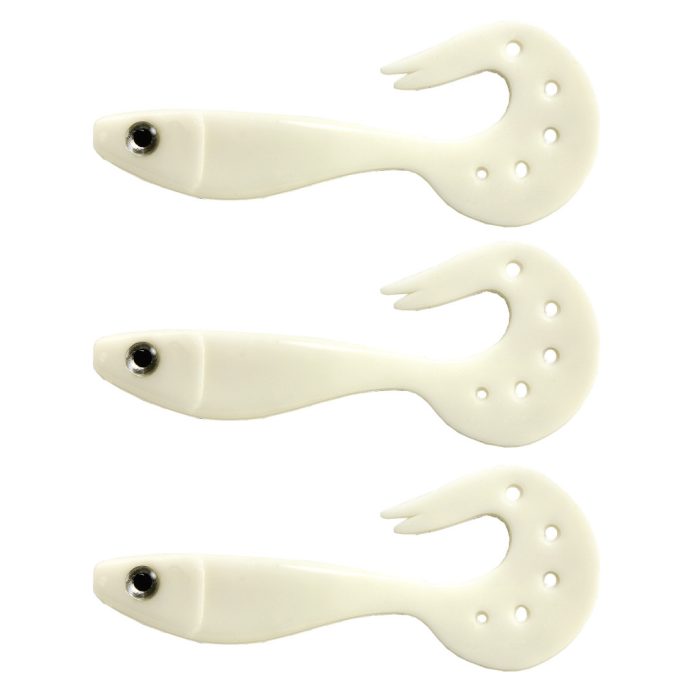 NEVIS Twister Shad Nevis 3db/cs (Classic White)