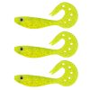 NEVIS Twister Shad Nevis 3db/cs (Flash Chartreuse)