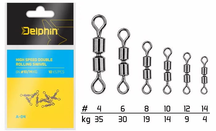 Hi speed double rolling swivel A-04 BN/12