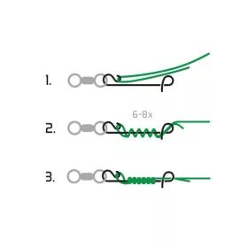 Kapocs - csomómentes C-02/10db BN/S