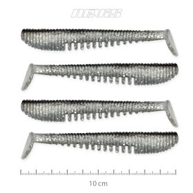 NEVIS Impulse Shad 10cm 4db/cs (Flash Bleak)