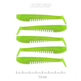 NEVIS Impulse Shad 7.5cm 5db/cs (Flash Chartreuse)
