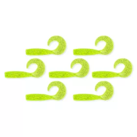 NEVIS Twister 6cm 7db/cs fluo zöld flitter