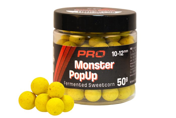 CARP EXPERT PRO  MONSTER POP-UP 50G FERMENTED SWEETCORN 10-12MM
