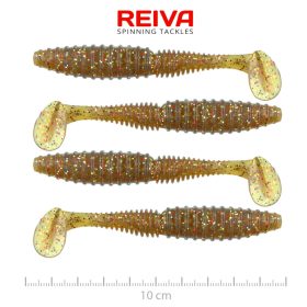 REIVA Zander Power Shad 10cm 4db/cs (Crayfish)