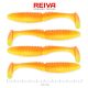 REIVA Zander Power Shad 10cm 4db/cs (Shiny Orange)