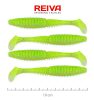 REIVA Zander Power Shad 10cm 4db/cs (Flash Chartreuse)