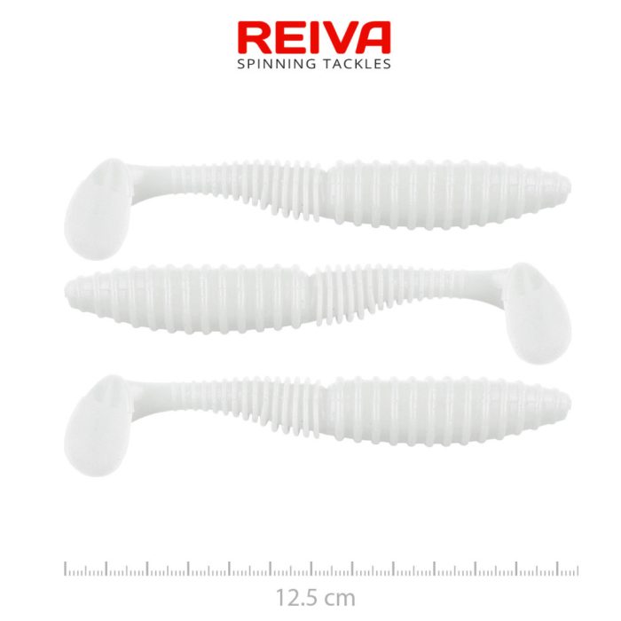 REIVA Zander Power Shad 12,5cm 3db/cs (Classic White)