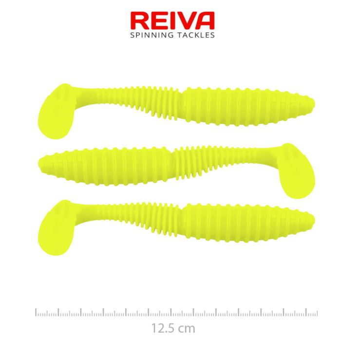REIVA Zander Power Shad 12,5cm 3db/cs (Lemonade)