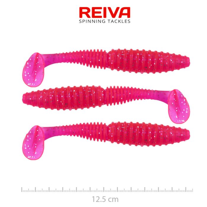 REIVA Zander Power Shad 12,5cm 3db/cs (Japanese Red)