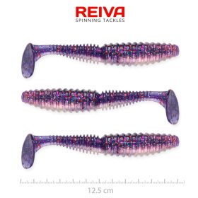 REIVA Zander Power Shad 12,5cm 3db/cs (Purple Pearl)