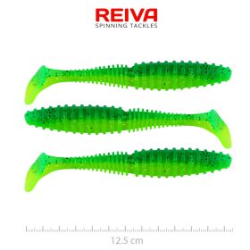REIVA Zander Power Shad 12,5cm 3db/cs (Poison Green)