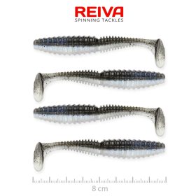 REIVA Zander Power Shad 8cm 4db/cs (Magic Fish)