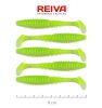 REIVA Zander Power Shad 8cm 5db/cs (Flash Chartreuse)