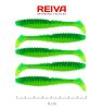 REIVA Zander Power Shad 8cm 5db/cs (Poison Green)