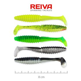 REIVA Zander Power Shad 8cm 5db/cs (5szín)